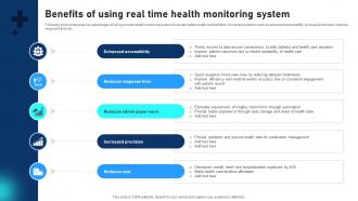 Benefits Of Using Real Time Health Monitoring System Comprehensive Guide To Networks IoT SS