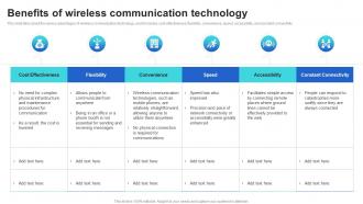 Benefits Of Wireless Communication Technology Mobile Communication Standards 1g To 5g