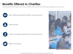 Benefits offered to charities non profit pitch deck ppt portfolio file formats