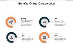 Benefits online collaboration ppt powerpoint presentation infographics background images cpb