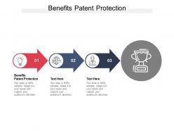 Benefits patent protection ppt powerpoint presentation infographic template example file cpb