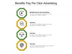 Benefits pay per click advertising ppt powerpoint presentation visual aids icon cpb