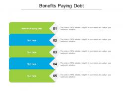 Benefits paying debt ppt powerpoint presentation styles show cpb