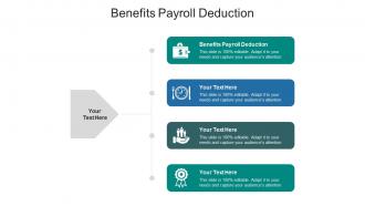 Benefits payroll deduction ppt powerpoint presentation professional clipart images cpb