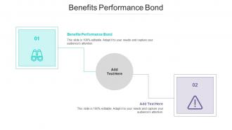 Benefits Performance Bond Ppt Powerpoint Presentation Icon Portrait Cpb