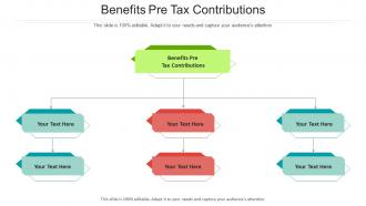 Benefits pre tax contributions ppt powerpoint presentation outline images cpb