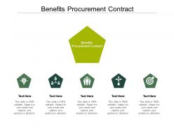 Benefits procurement contract ppt powerpoint presentation ideas model cpb