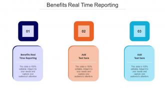 Benefits Real Time Reporting Ppt Powerpoint Presentation Visual Aids Slides Cpb