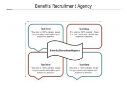 Benefits recruitment agency ppt powerpoint presentation pictures introduction cpb