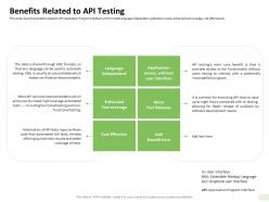 Benefits related to api testing enhanced ppt powerpoint presentation show