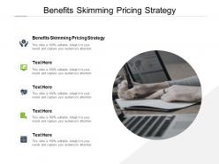 Benefits skimming pricing strategy ppt powerpoint presentation visuals cpb