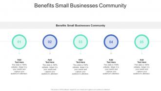 Benefits Small Businesses Community In Powerpoint And Google Slides Cpb
