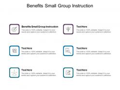 Benefits small group instruction ppt powerpoint presentation slides clipart images cpb