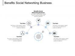 Benefits social networking business ppt powerpoint presentation show visual aids cpb