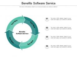 Benefits software service ppt powerpoint presentation file model cpb