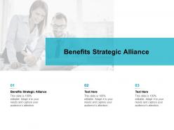 Benefits strategic alliance ppt powerpoint presentation gallery icon cpb