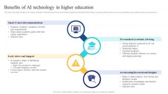Benefits Technology In Higher Education Ai In Education Transforming Teaching And Learning AI SS