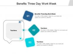 Benefits three day work week ppt powerpoint presentation portfolio deck cpb