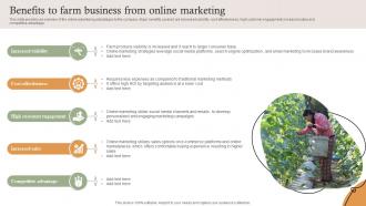 Benefits To Farm Business From Online Marketing Farm Services Marketing Strategy SS V