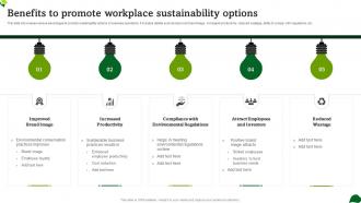 Benefits To Promote Workplace Sustainability Options