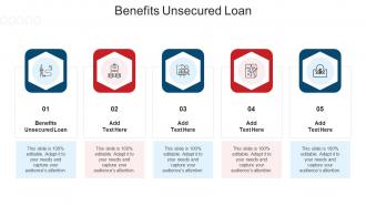 Benefits Unsecured Loan Ppt Powerpoint Presentation Outline Example Introduction Cpb