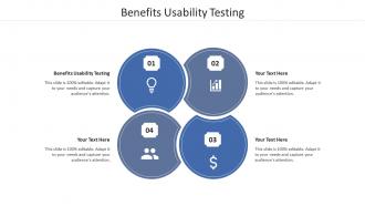Benefits usability testing ppt powerpoint presentation portfolio clipart images cpb