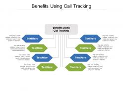 Benefits using call tracking ppt powerpoint presentation model slide cpb