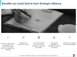 Benefits we could derive from strategic alliance entry ppt powerpoint presentation file maker