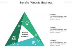 Benefits website business ppt powerpoint presentation slides brochure cpb