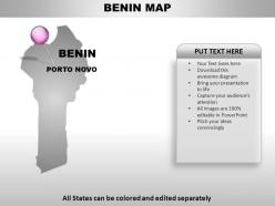 Benin country powerpoint maps