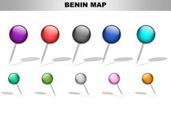 Benin country powerpoint maps