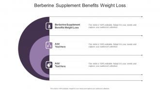 Berberine Supplement Benefits Weight Loss In Powerpoint And Google Slides Cpb