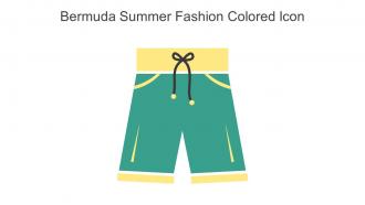 Bermuda Summer Fashion Colored Icon In Powerpoint Pptx Png And Editable Eps Format