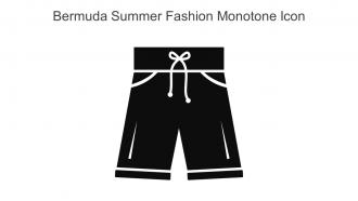Bermuda Summer Fashion Monotone Icon In Powerpoint Pptx Png And Editable Eps Format