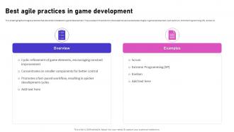 Best Agile Practices In Game Development Video Game Emerging Trends