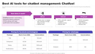 Best AI Tools For Chatbot Management Chatfuel AI Marketing Strategies AI SS V