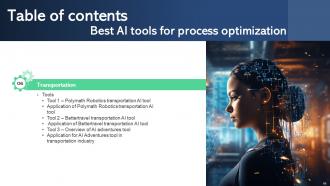 Best AI Tools For Process Optimization Powerpoint Presentation Slides AI CD V Visual Analytical