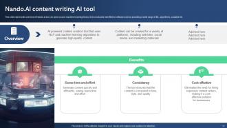 Best AI Tools For Process Optimization Powerpoint Presentation Slides AI CD V Pre-designed Analytical