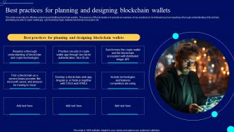 Best And Designing Blockchain Comprehensive Guide To Blockchain Wallets And Applications BCT SS