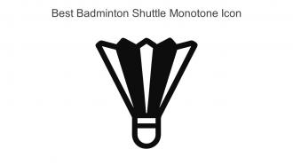 Best Badminton Shuttle Monotone Icon In Powerpoint Pptx Png And Editable Eps Format