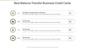 Best Balance Transfer Business Credit Cards In Powerpoint And Google Slides Cpb