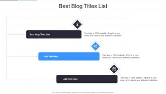Best Blog Titles List In Powerpoint And Google Slides Cpb