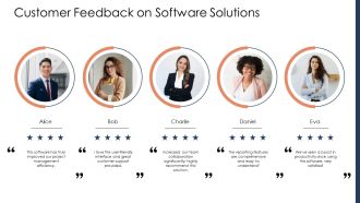 Best Business Management Software Solutions 2025 PPT Summary AT Image Template