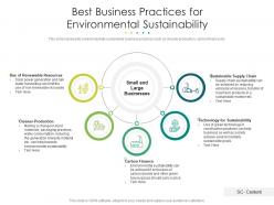 Best business practices for environmental sustainability