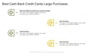 Best Cash Back Credit Cards Large Purchases In Powerpoint And Google Slides Cpb
