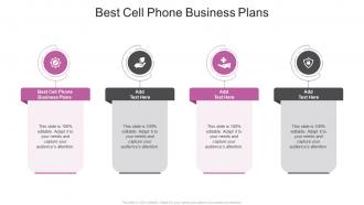 Best Cell Phone Business Plans In Powerpoint And Google Slides Cpb