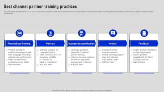 Best Channel Partner Training Practices Collaborative Sales Plan To Increase Strategy SS V
