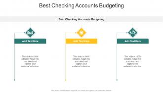 Best Checking Accounts Budgeting In Powerpoint And Google Slides Cpb