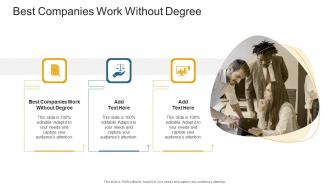 Best Companies Work Without Degree In Powerpoint And Google Slides Cpb
