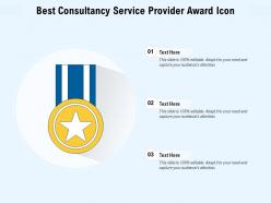 Best consultancy service provider award icon